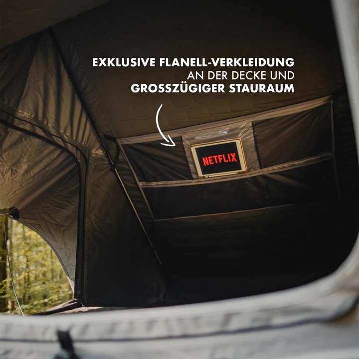 Naturbummler Dachzelt Alu-Light XL - bis 2 Personen