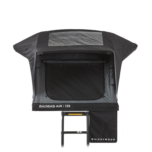 Vickywood Dachzelt BAUBAB AIR 135 Grau  Aufblasbares Luft-Klappzelt - bis 2 Personen