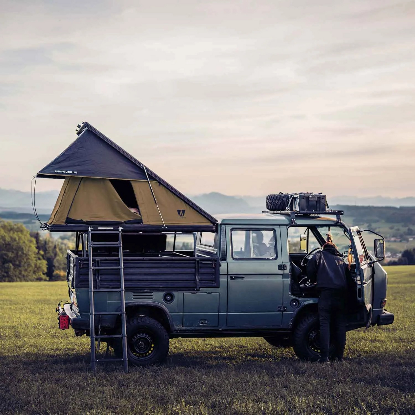 Vickywood Alu Triangle Hartschalen Dachzelt CUMARU LIGHT  ECO - bis 2 Personen