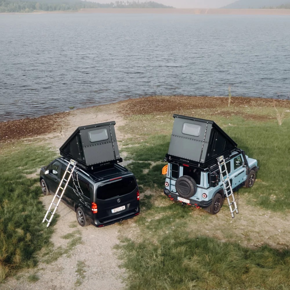 dark barracks rooftop tent Dark Barracks Grand 2.0 Pro Hartside-Dachzelt